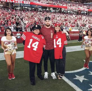 Dr. Kornblith honored at niners game